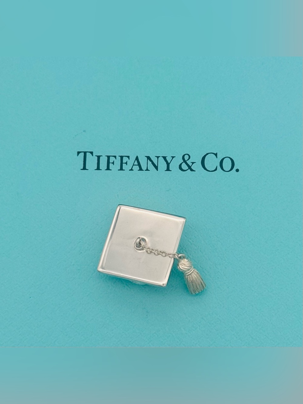 Tiffany & Co. sterling silver graduation cap charm